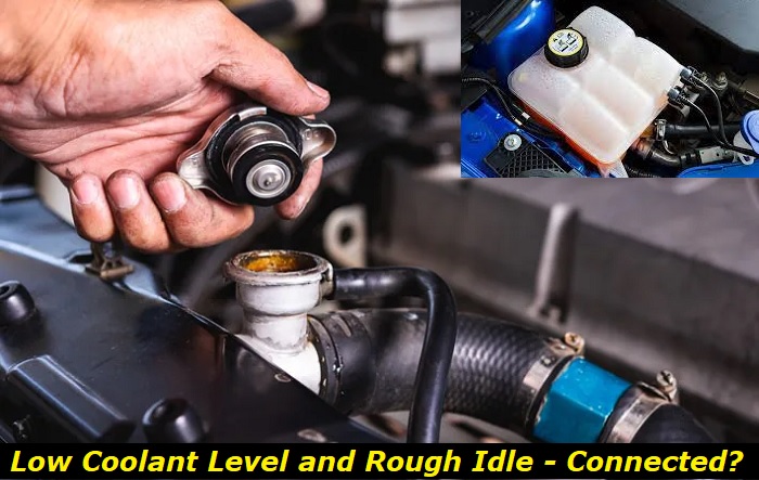 low coolant level causes rough idle